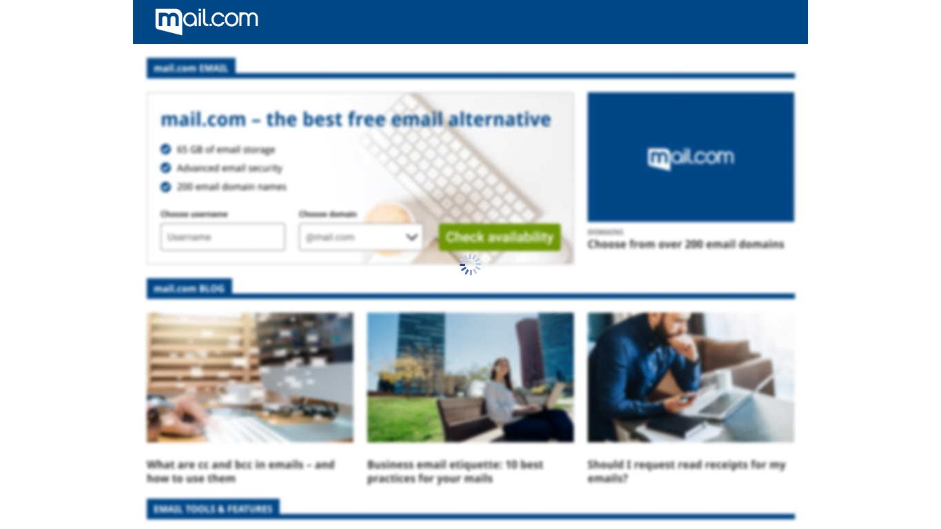 Secure & free webmail features for your mail | mail.com